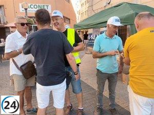 Apoyo en Vinaroz para la construcción de la A-68 por parte de Teruel Existe.