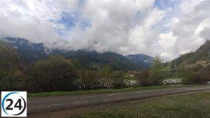 Alerta de tormentas y granizo en el Pirineo y Huesca; aviso amarillo en Ribera del Ebro y Cinco Villas.