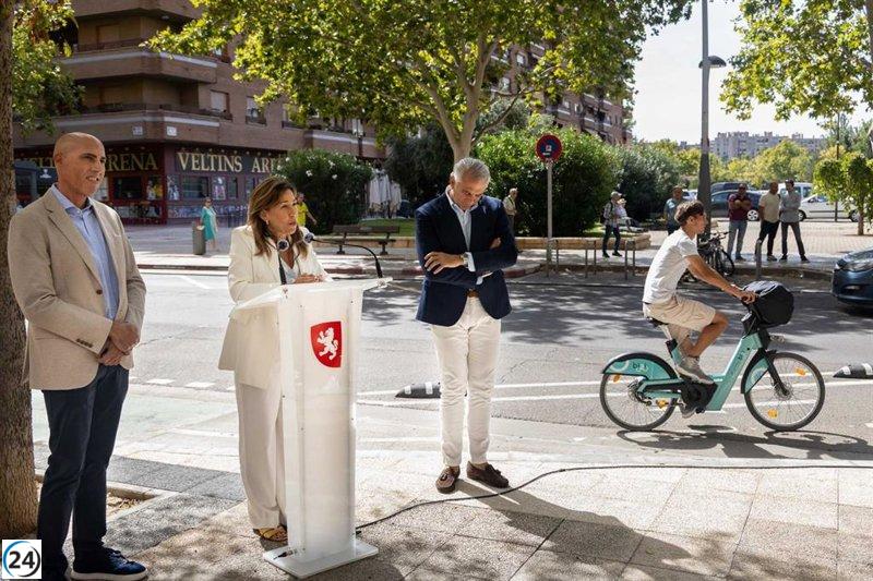 Inaugurado el carril bici que conecta la plaza de Europa con Delicias por La Almozara.