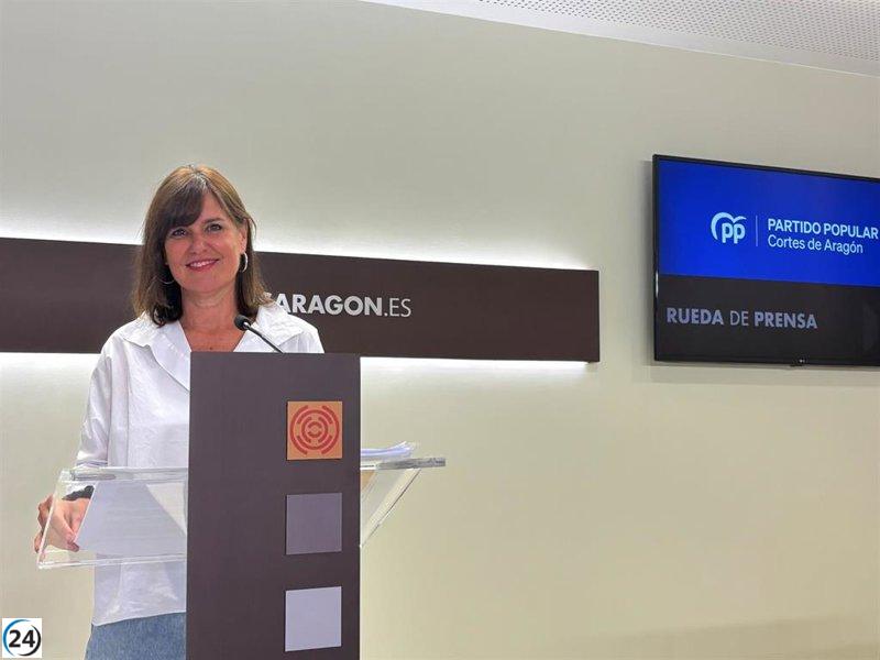 Allué (PP) denuncia la hipocresía del PSOE en Aragón: