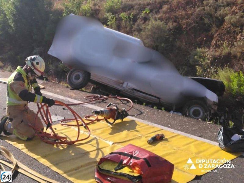 Bajan las muertes en las carreteras aragonesas: ocho fallecidos este verano frente a doce del año anterior.