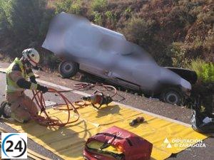 Bajan las muertes en las carreteras aragonesas: ocho fallecidos este verano frente a doce del año anterior.