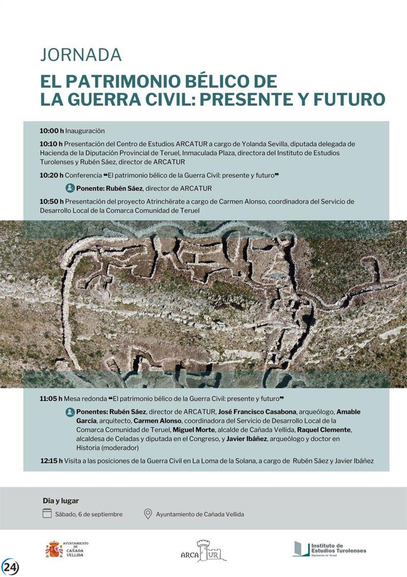 Cañada Vellida celebra este sábado un encuentro sobre el patrimonio bélico de la Guerra Civil en Teruel.