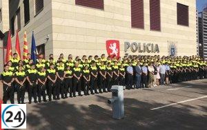 Zaragoza refuerza su Policía Local con 104 nuevos agentes, el mayor aumento desde 2008.
