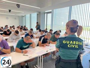 Mil aspirantes de Aragón y Cataluña inician las pruebas para ingresar en la Guardia Civil.