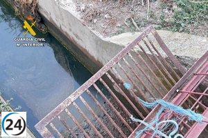 Hombre de 74 años sufre graves lesiones tras caer en acequia en Cabañas de Ebro.