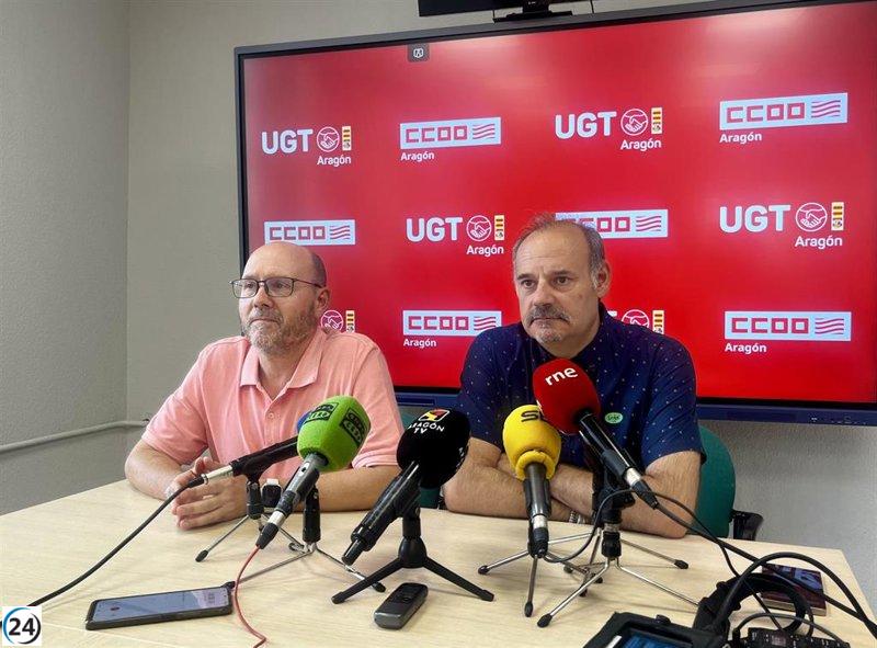 CCOO y UGT Aragón advierten: 