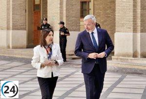 Robles destaca el apoyo de Aragón a las Fuerzas Armadas en la inauguración del Hub de Defensa.