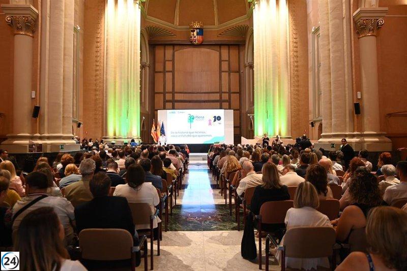 Susín destaca en el 35º aniversario de Plena Inclusión Aragón el apoyo esencial de las administraciones.