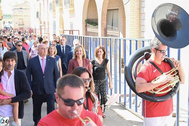 La ministra Pilar Alegría participa en las festividades de Remolinos, Zaragoza.