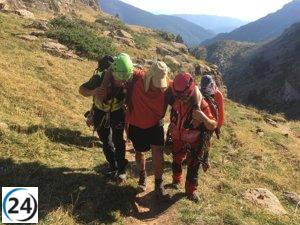 Catorce rescates de la Guardia Civil cierran el verano en los Pirineos aragoneses.
