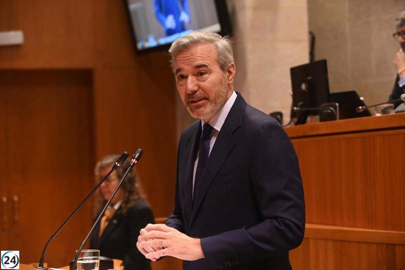 Azcón confía en un pacto entre PP y Vox para los presupuestos de 2026.