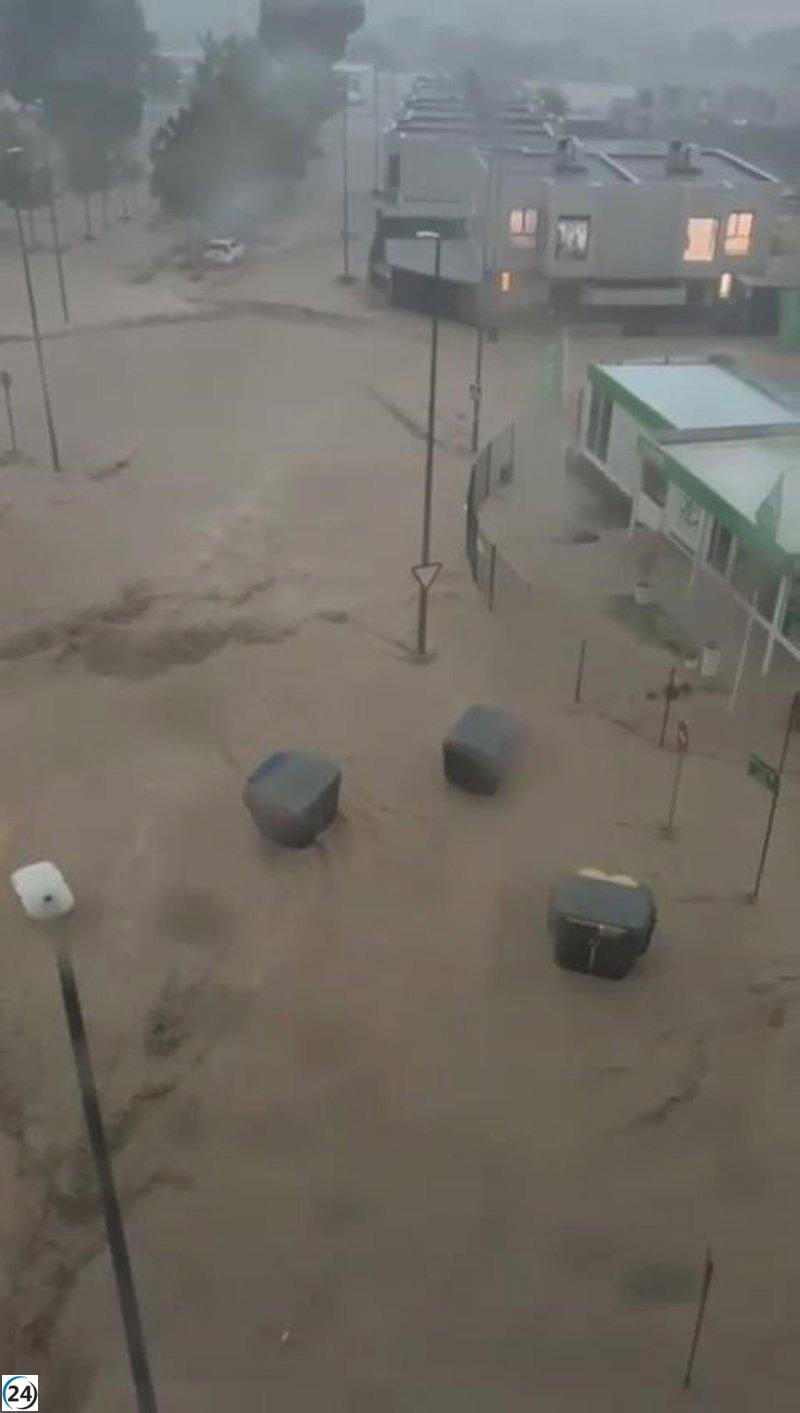 Temporal interrumpe servicios de tranvía y Z-30 en el barranco de la Muerte, resultando en rescates.