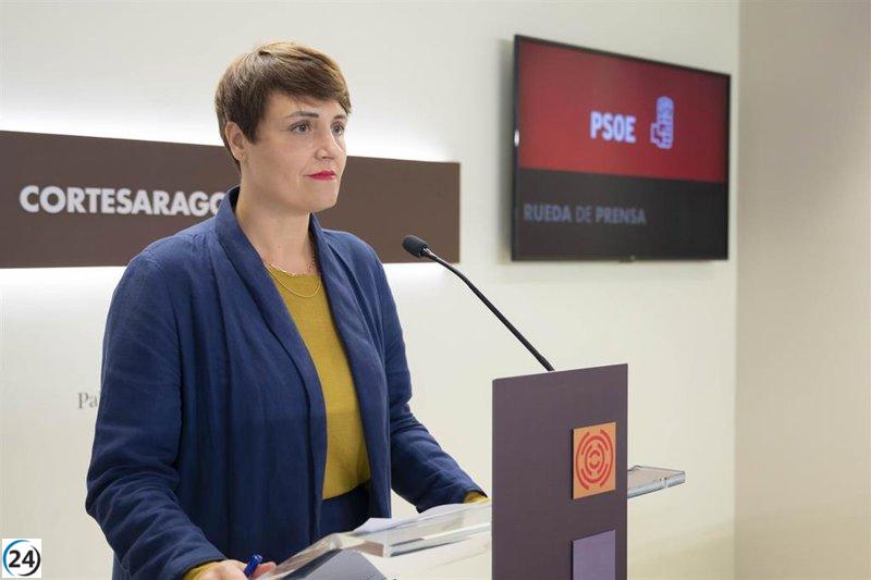 Soria (PSOE) descalifica a Azcón por aplaudir a Feijóo en el tema de trasvases.