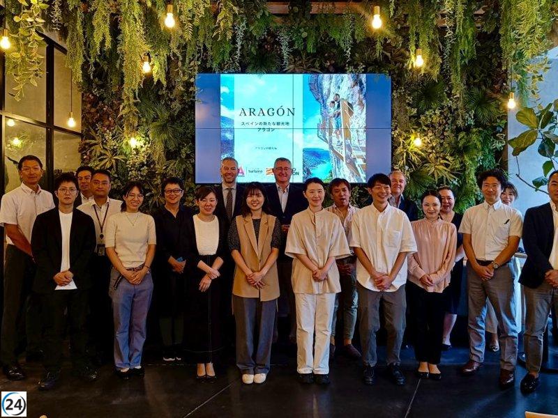 Aragón lanza campaña en Tokio para atraer turistas japoneses con oferta cultural, culinaria y tecnológica.
