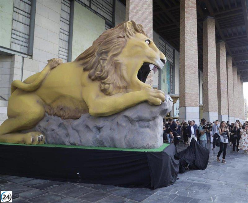 El León Garganchón será presentado este sábado en el desfile inaugural de las fiestas del Pilar 2025.
