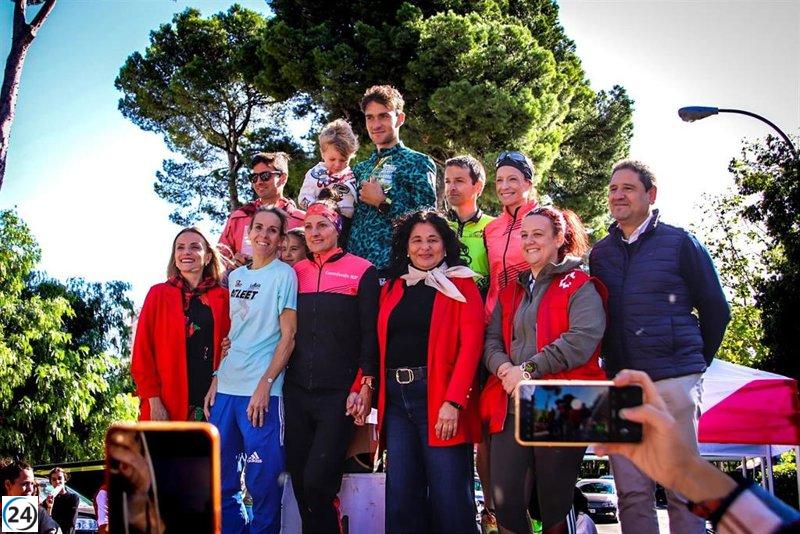 Triunfo de María José Pueyo y Víctor Carrasco en la II Carrera Solidaria de Cruz Roja de 10 km.