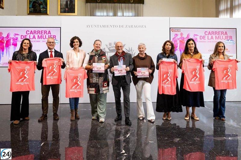 La Carrera de la Mujer en Zaragoza rompe su récord, alcanzando 15,000 inscritos.