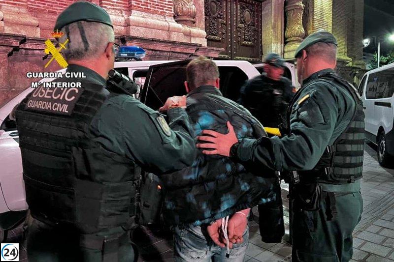 Arrestan a hombre por asaltar violentamente a anciana en Tarazona.