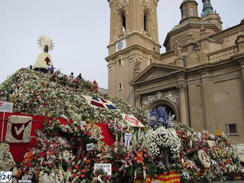 Zaragoza celebrará este domingo la ofrenda de flores más grande en las fiestas del Pilar.
