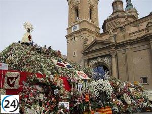 Zaragoza celebrará este domingo la ofrenda de flores más grande en las fiestas del Pilar.
