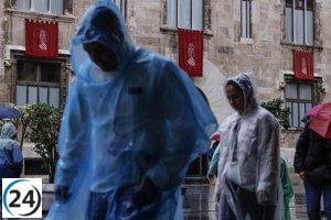 Alerta amarilla por intensas lluvias y tormentas en las tres provincias de Aragón.