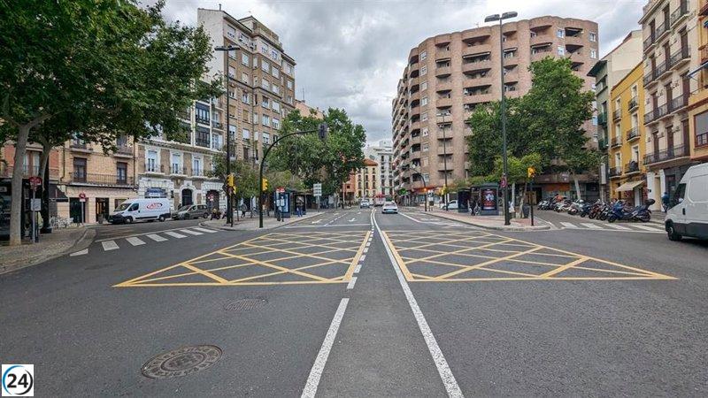 Reinician obras en la plaza San Miguel de Zaragoza, causarando cambios en seis rutas de autobús.