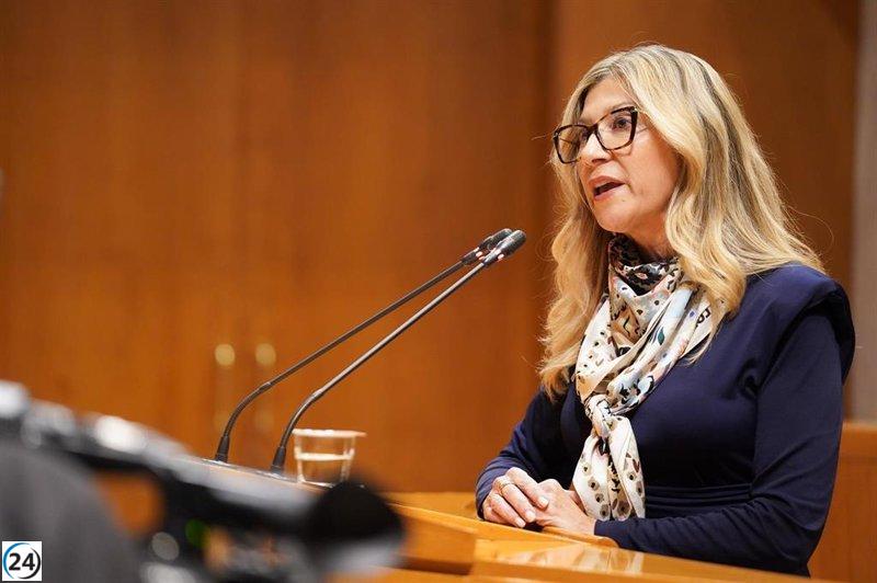 Mar Vaquero presenta la estrategia energética del Gobierno de Aragón en las Cortes este lunes.
