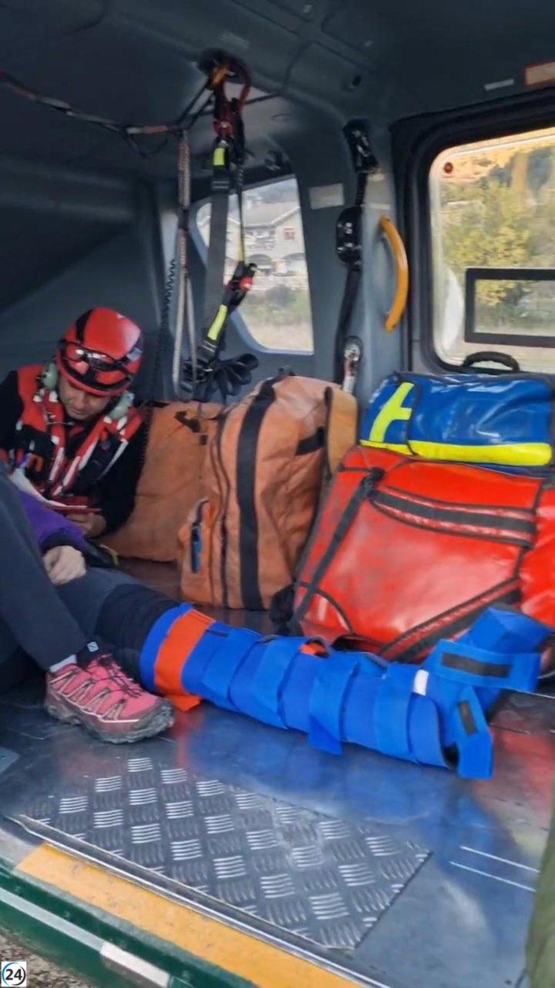 Auxilian a senderista con fractura en el peroné tras caída en Torla-Ordesa.