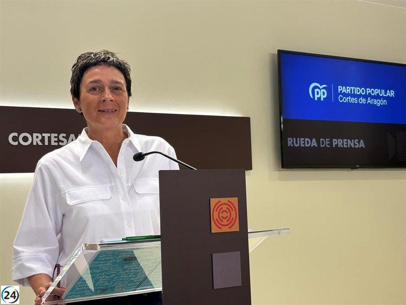 Marín (PP) denuncia la desconsideración de Urtasun hacia Aragón, mientras Alegría guarda silencio sobre Sijena.