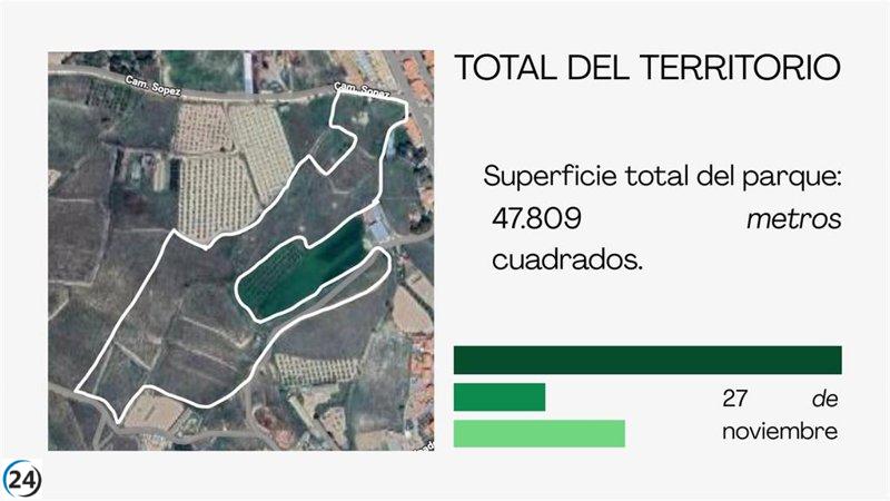 Borja (Zaragoza) contará con un nuevo parque del tamaño de cinco campos de fútbol gracias a una generosa donación.