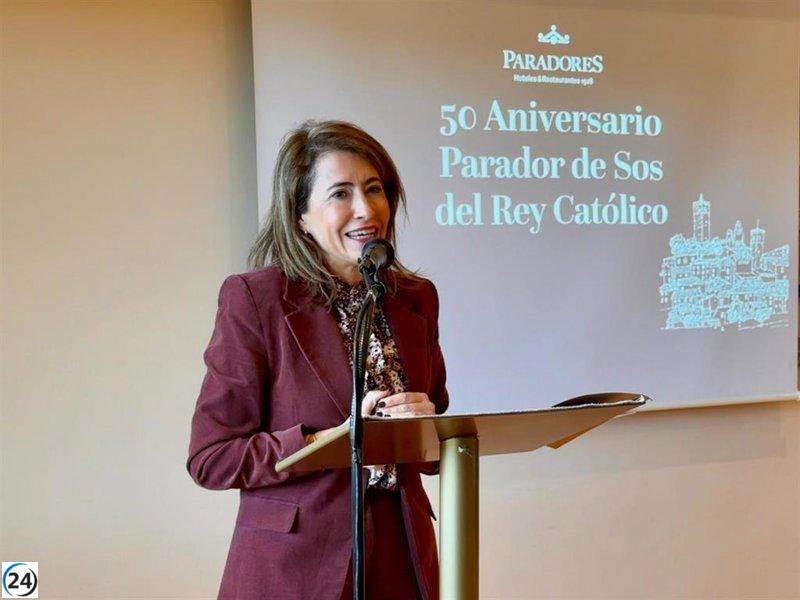 El Parador de Sos del Rey Católico conmemora 50 años y anuncia una inversión de 2,5 millones.