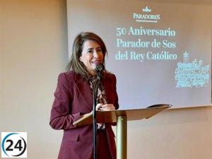 El Parador de Sos del Rey Católico conmemora 50 años y anuncia una inversión de 2,5 millones.