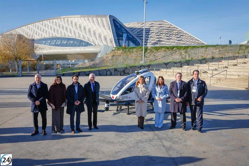 Zaragoza marca un precedente en Europa con su primer vuelo urbano de dron de carga.