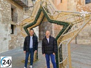 Teruel dará la bienvenida a la Navidad este jueves con un moderno alumbrado ecológico en la plaza del Torico.