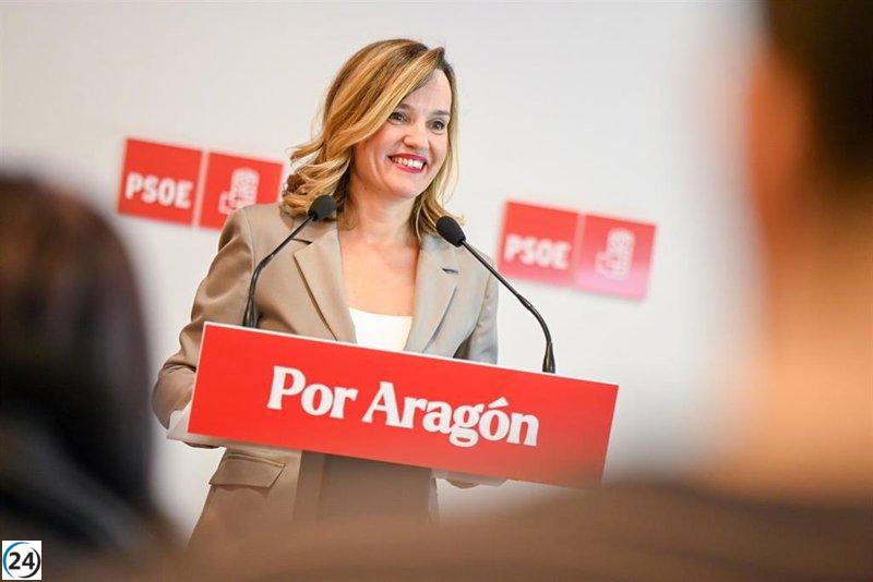 Alegría (PSOE) promete respaldo al techo de gasto, planteando a Azcón la disyuntiva entre el diálogo y la extrema derecha.