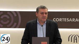 PSOE Aragón presiona a Azcón para que presente el anteproyecto de presupuestos con sus sugerencias incluidas.