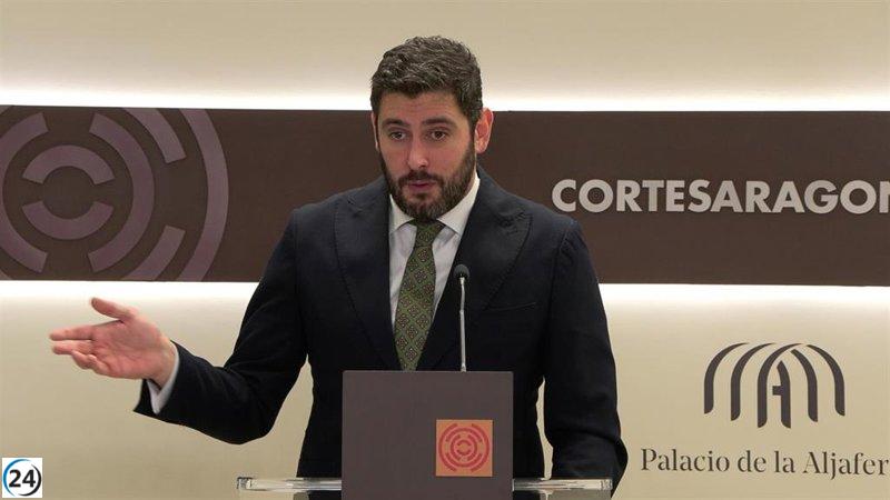 Nolasco afirma que Azcón busca convocar elecciones y solicita revisar el presupuesto en la reunión del viernes.