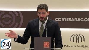 Nolasco afirma que Azcón busca convocar elecciones y solicita revisar el presupuesto en la reunión del viernes.