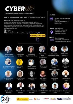 CEEIARAGON e INCIBE Emprende lanzan el Laboratorio Ciber 2025 con destacados expertos globales en ciberseguridad.