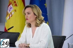 Pilar Alegría (PSOE) regresa a Aragón tras su paso por Madrid en vísperas de las elecciones.