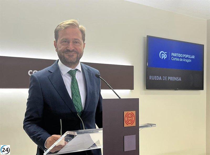 Ledesma critica a Alegría por su tardanza en cumplir promesas y su inacción en Aragón.