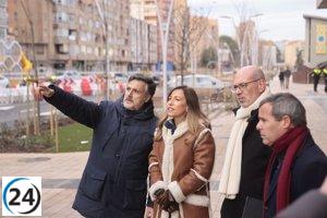 Avance del 90% en la reforma de avenida Navarra reduce el impacto de las obras en la Navidad.