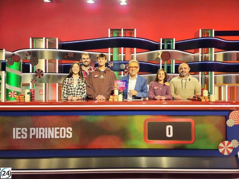 Estudiantes del IES Pirineos de Jaca compiten en especial navideño de 'Saber y ganar'