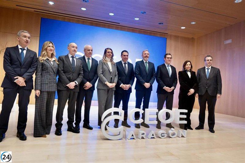 Benito Tesier toma las riendas de CEOE Aragón destacando la importancia del empresario.