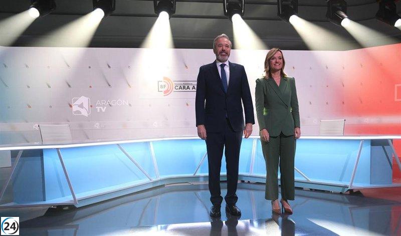 Azcón desestima el apoyo de Alegría a Sánchez, quien lo llama 