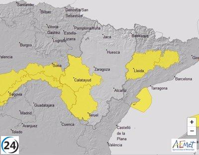 Aviso amarillo por temperaturas mínimas para este domingo en múltiples zonas de Aragón
