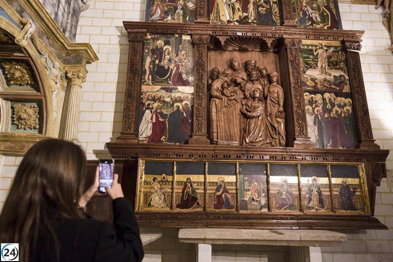 La DPZ concluye la reparación del retablo de la Purificación en la catedral de Tarazona.