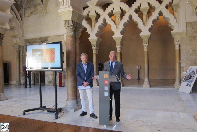 Las Cortes de Aragón inauguran el Día de la Comunidad con actividades culturales y de divulgación.