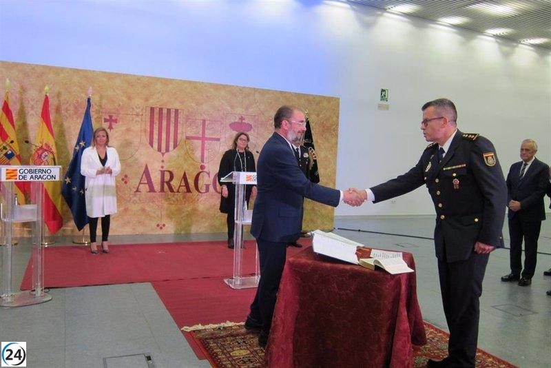 El comisario jefe de la Policía Adscrita a Aragón impulsará la colaboración entre las Fuerzas de Seguridad.